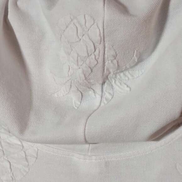 Lovely Whereabouts Swim Cover Up Hooded Sleeveless Dress White Medium zippered - Picture 11 of 16